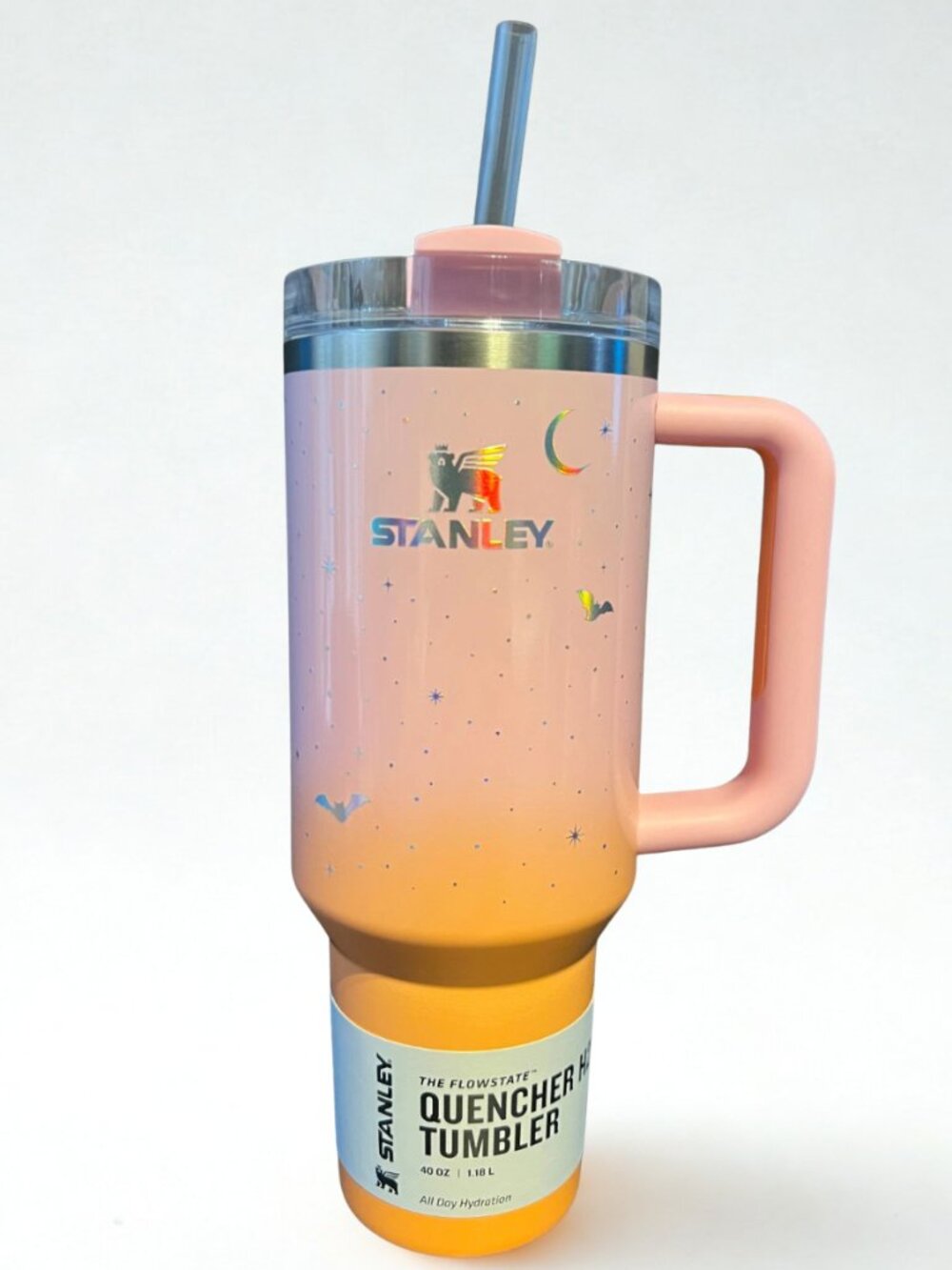 Halloween Stanley 40oz Quencher Tumbler Limited Edition Spellcast pink Bats NEW